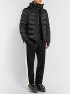 Moncler Grenoble - Panelled Merino Wool-Blend Hooded Jacket - Black