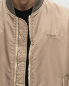 Schott Nyc Macampsrs Jacket Beige Bomber Jackets