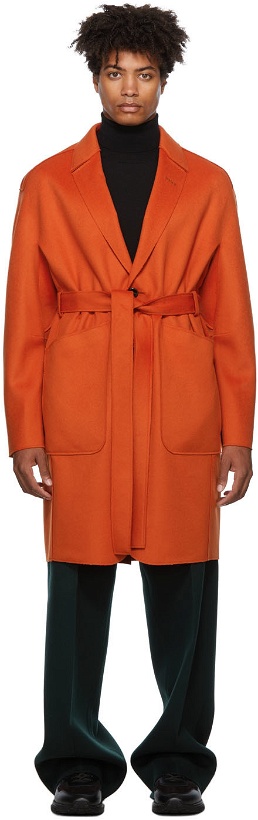 Photo: Ermenegildo Zegna Couture Orange Unconstructed Coat