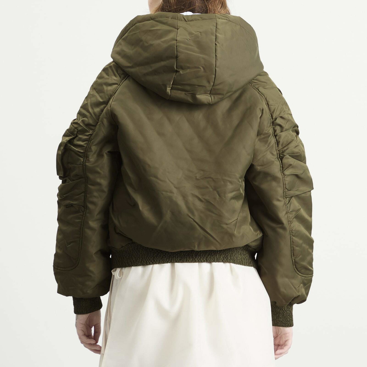 Peachy Den Women's The Penny Flight Jacket in Moss