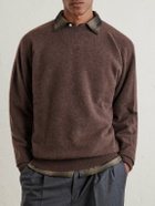 Kaptain Sunshine - Brushed-Cashmere Sweater - Brown