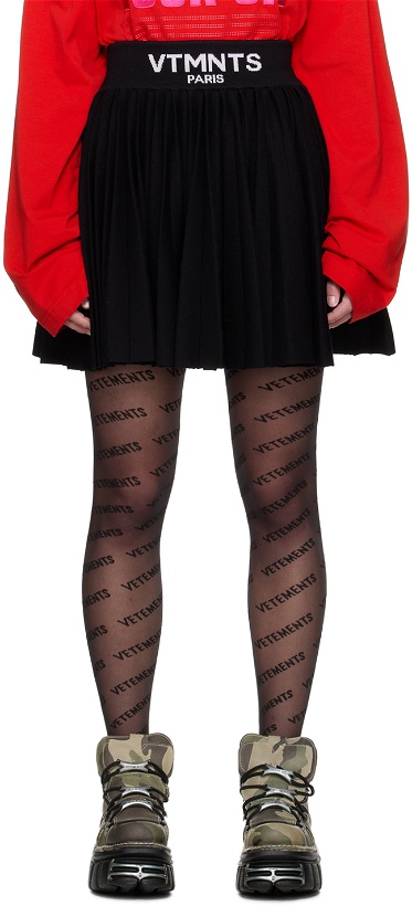Photo: VTMNTS Black Knitted Miniskirt