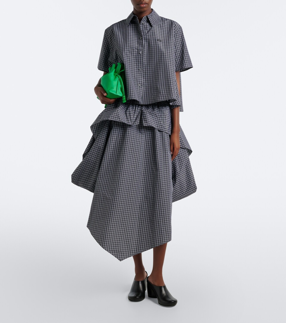 Loewe Oval leather mules