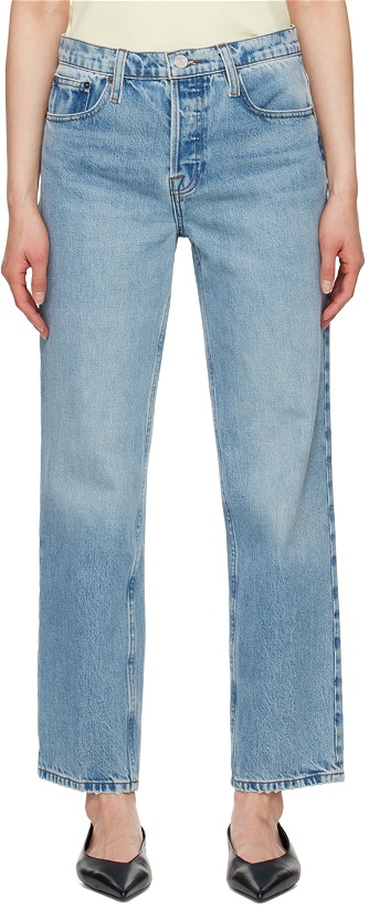 Photo: FRAME Blue 'The Slouchy Straight' Jeans