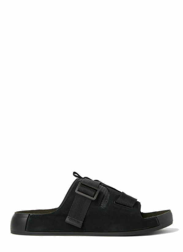 Photo: Stone Island Shadow Project - Tape Sandals in Black