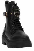 Pinko Logo Plaque Combat Boots