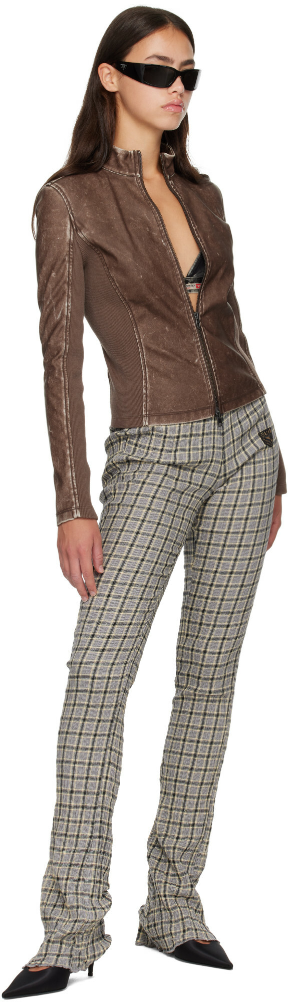 Diesel Brown Biker Jacket
