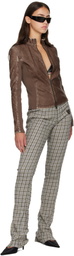 Diesel Brown Biker Jacket