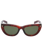 Gucci Women's Rivetto Sunglasses in Havana/Green 