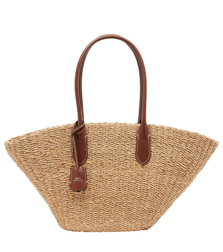Photo: Polo Ralph Lauren Bellport Medium raffia basket bag