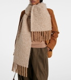 Loro Piana Chevron alpaca-blend scarf