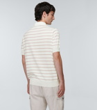 Brunello Cucinelli - Striped cotton polo shirt