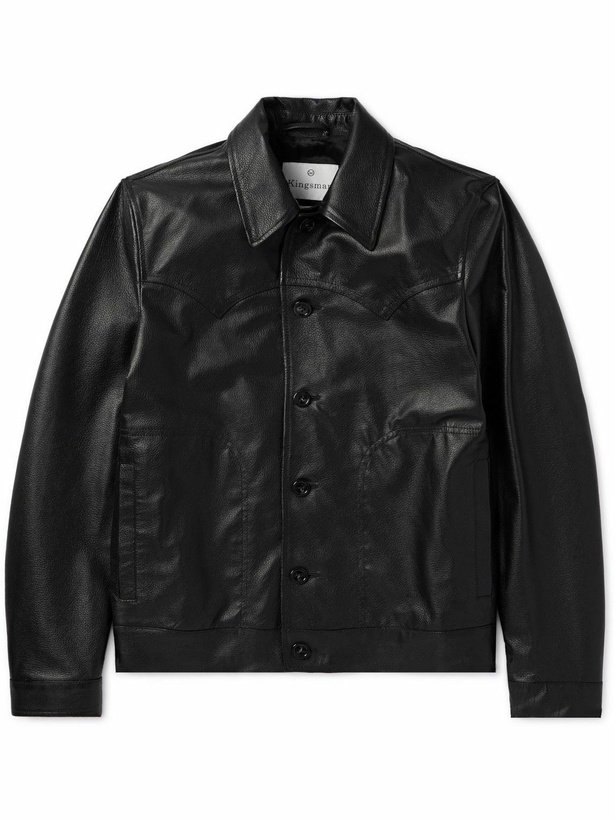 Photo: Kingsman - Full-Grain Leather Jacket - Black