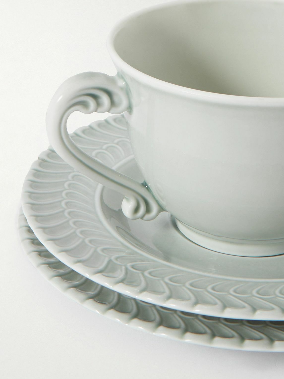 Buccellati - Ginori Set of Two Porcelain Tea Cups and Saucers