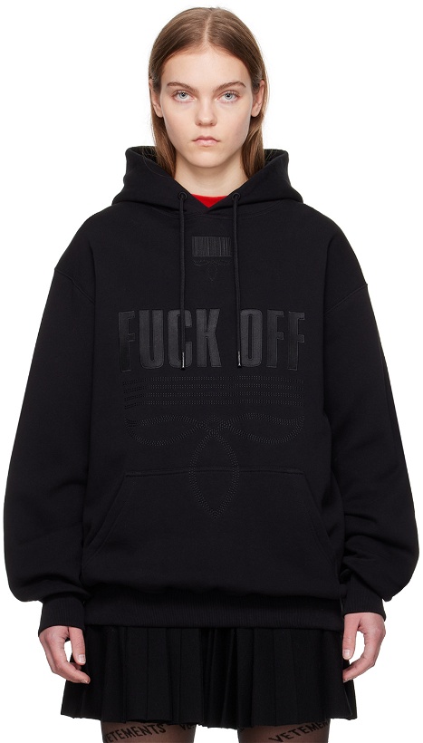 Photo: VTMNTS Black Embroidered Hoodie