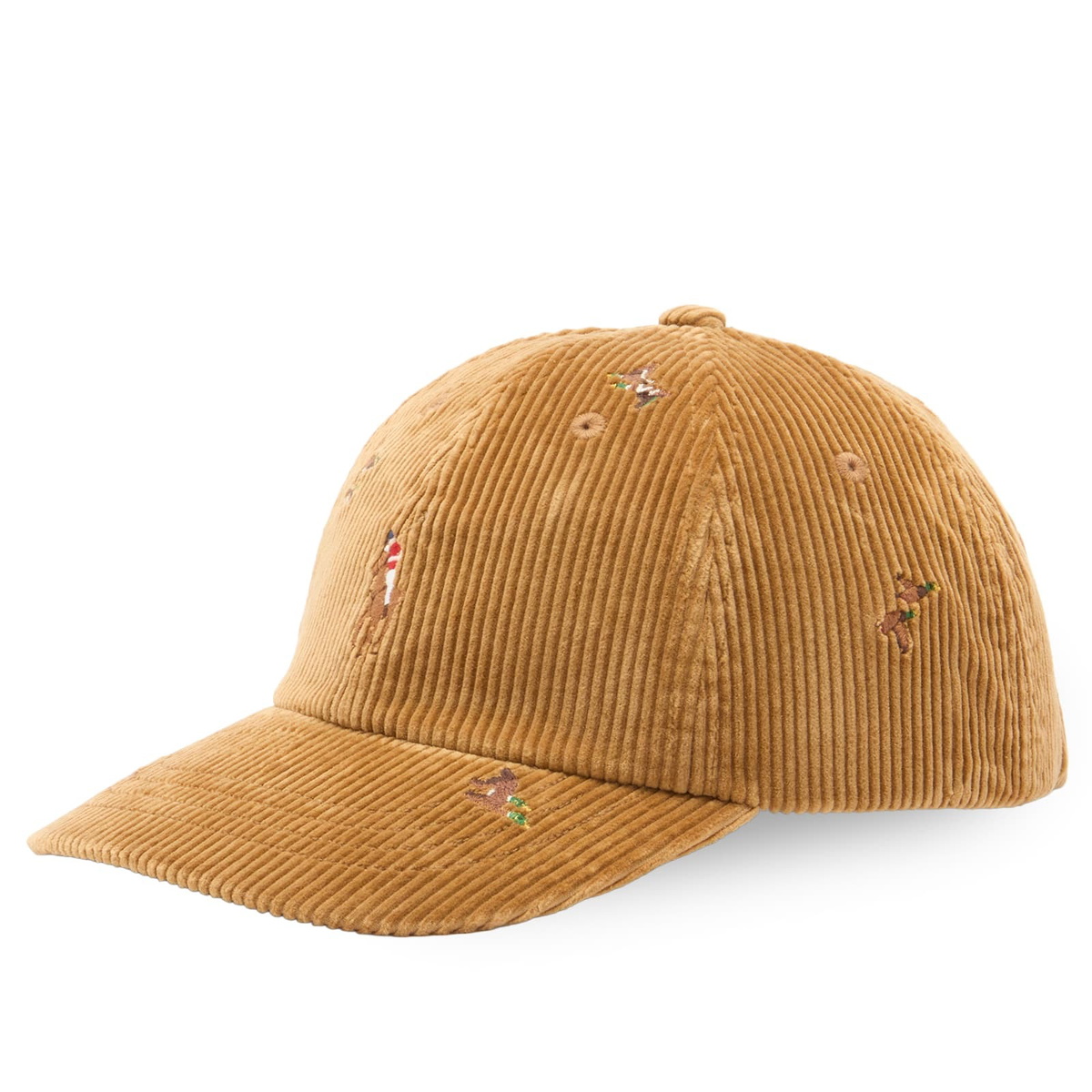 Polo Ralph Lauren Men's Corduroy Duck Cap in Golden Brown Polo