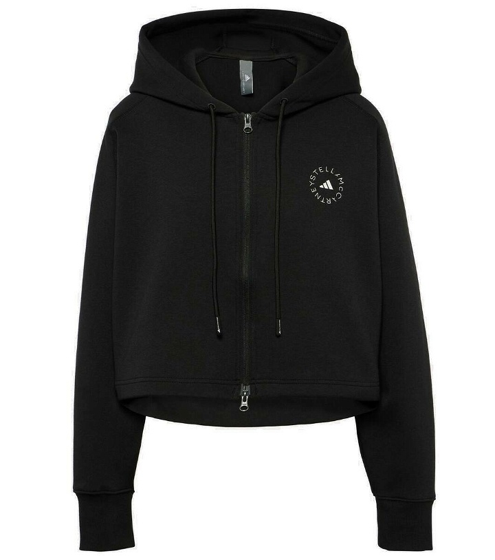 Photo: Adidas by Stella McCartney Cropped cotton-blend zip-up hoodie
