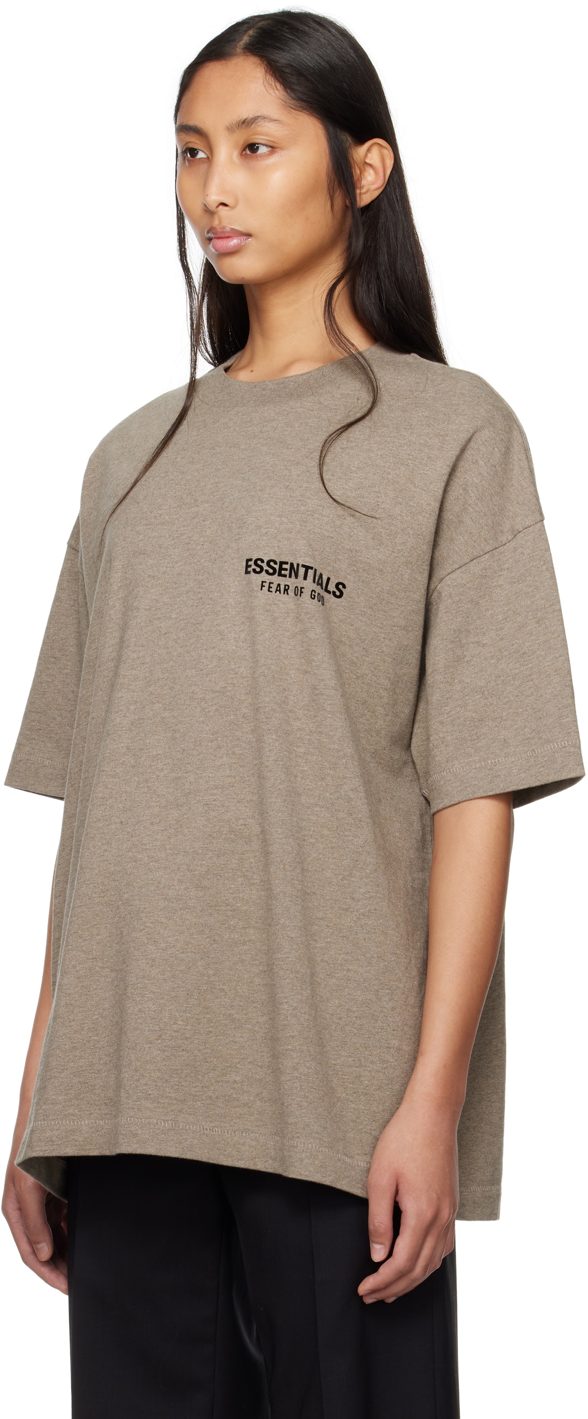 Fear of God ESSENTIALS Gray Classic Short Sleeve T-shirt Fear Of God ...