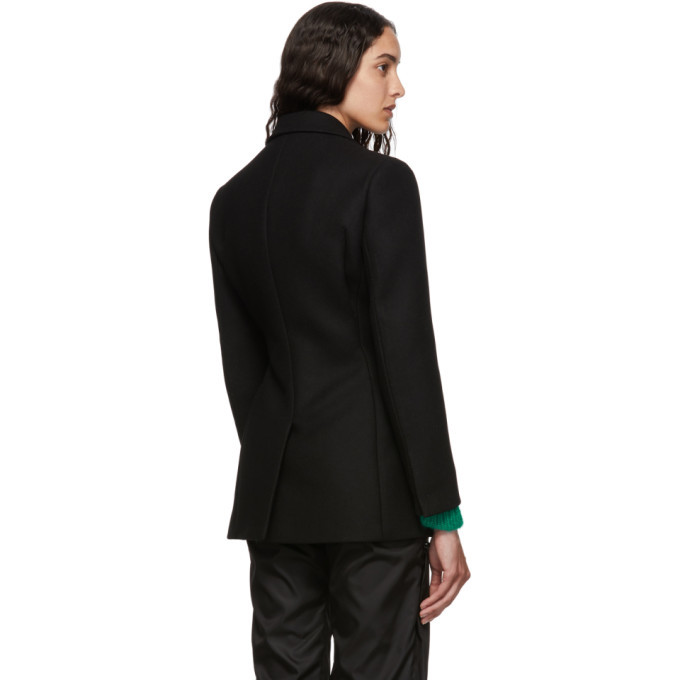 Prada Black Double Breasted Blazer Prada