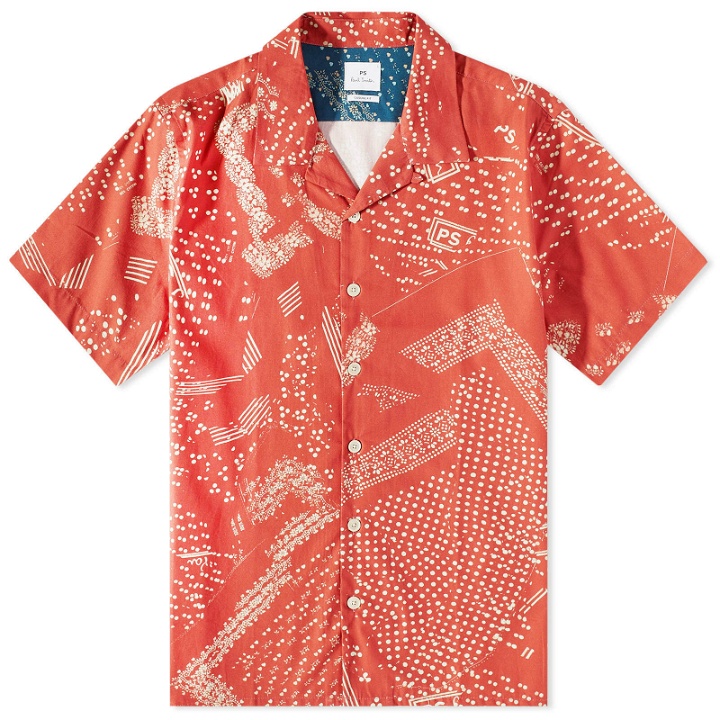 Photo: Paul Smith Men's Printed Vacation Shirt in Red