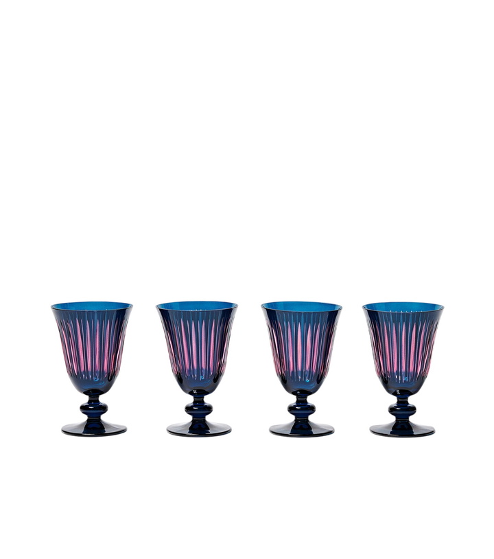 Photo: L'Objet Prism set of 4 wine glasses