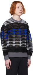 CFCL Black & Gray Facade Lucent 1 Sweater