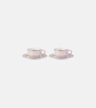 Ginori 1735 Diva set of 2 teacups and saucers