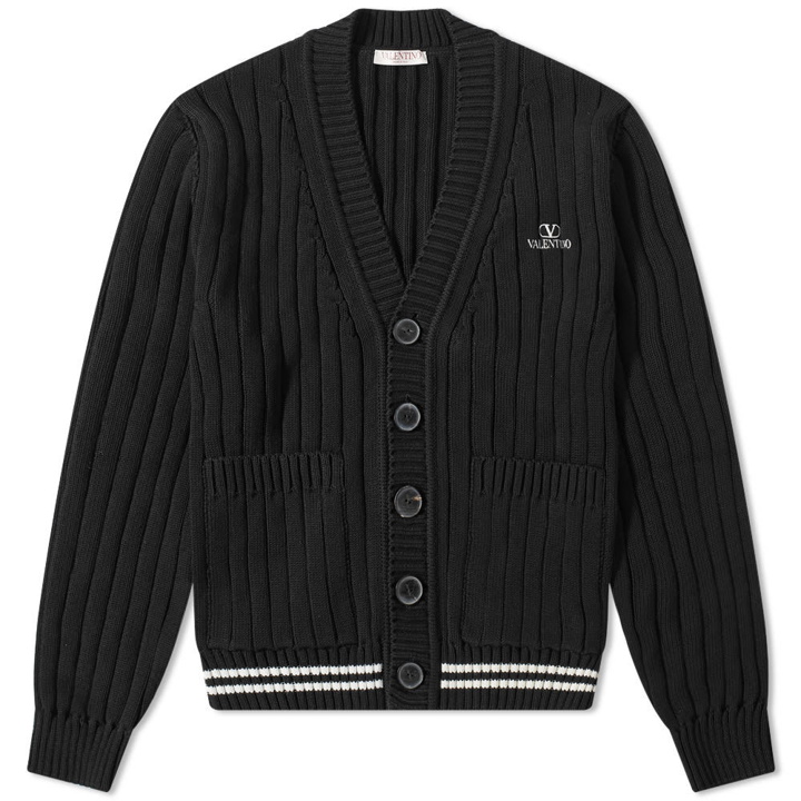 Photo: Valentino Varsity Logo Cardigan