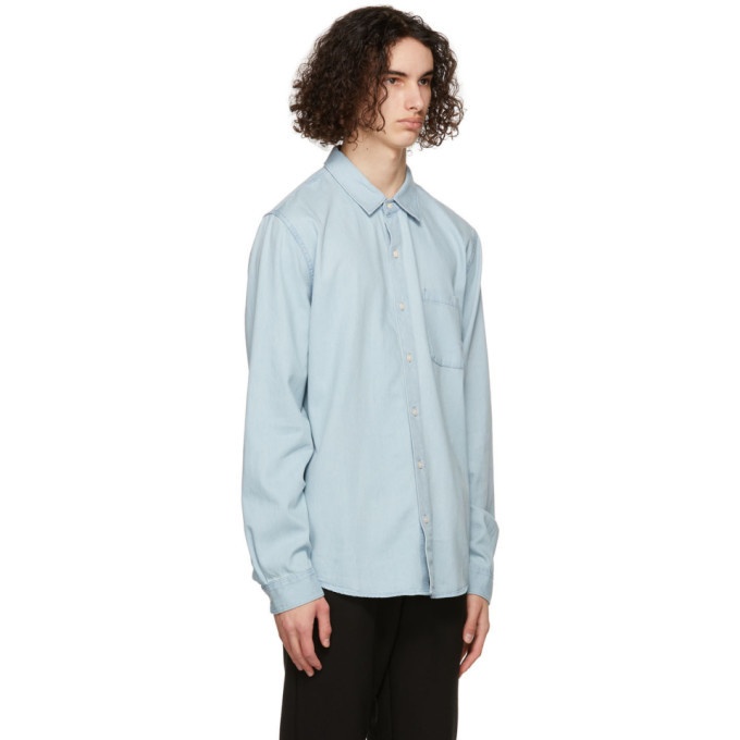 Frame Blue Lightweight Denim Shirt Frame Denim