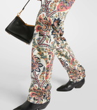 Etro Printed mid-rise straight jeans