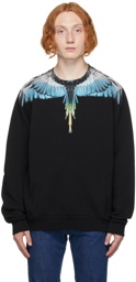 Marcelo Burlon County of Milan Black & Blue Wings Sweatshirt
