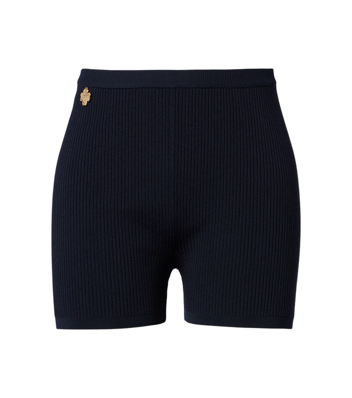 Photo: Saint Laurent Knitted biker shorts