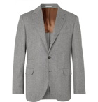Brunello Cucinelli - Grey Herringbone Virgin Wool and Cashmere-Blend Suit Jacket - Gray