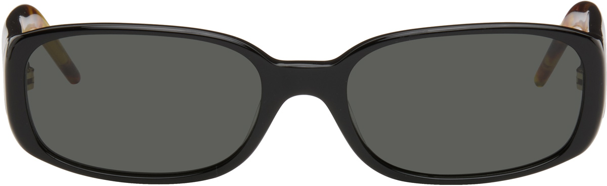 Casablanca Black & Brown Slim Sunglasses