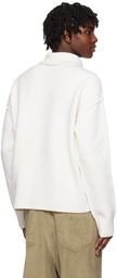 AMI Paris Off-White Ami De Cœur Turtleneck