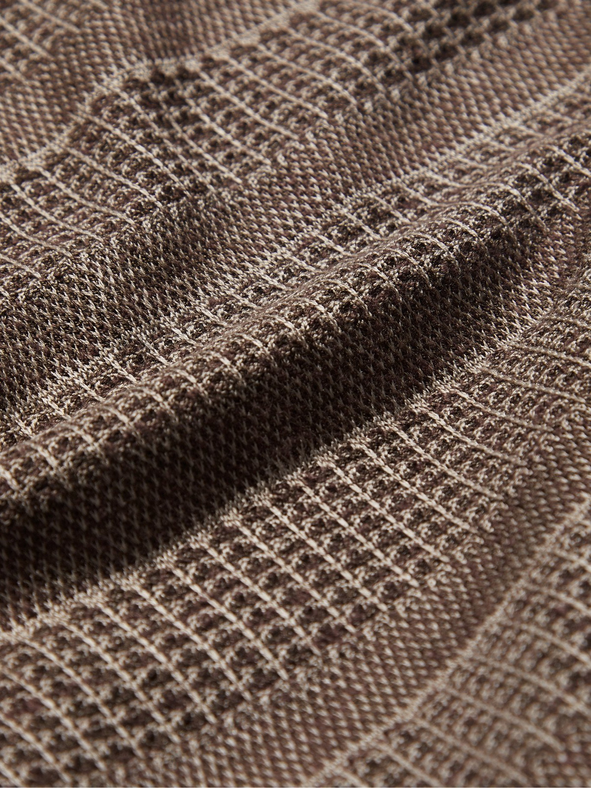 ERMENEGILDO ZEGNA - Layered Striped Mélange Silk, Cotton and Linen