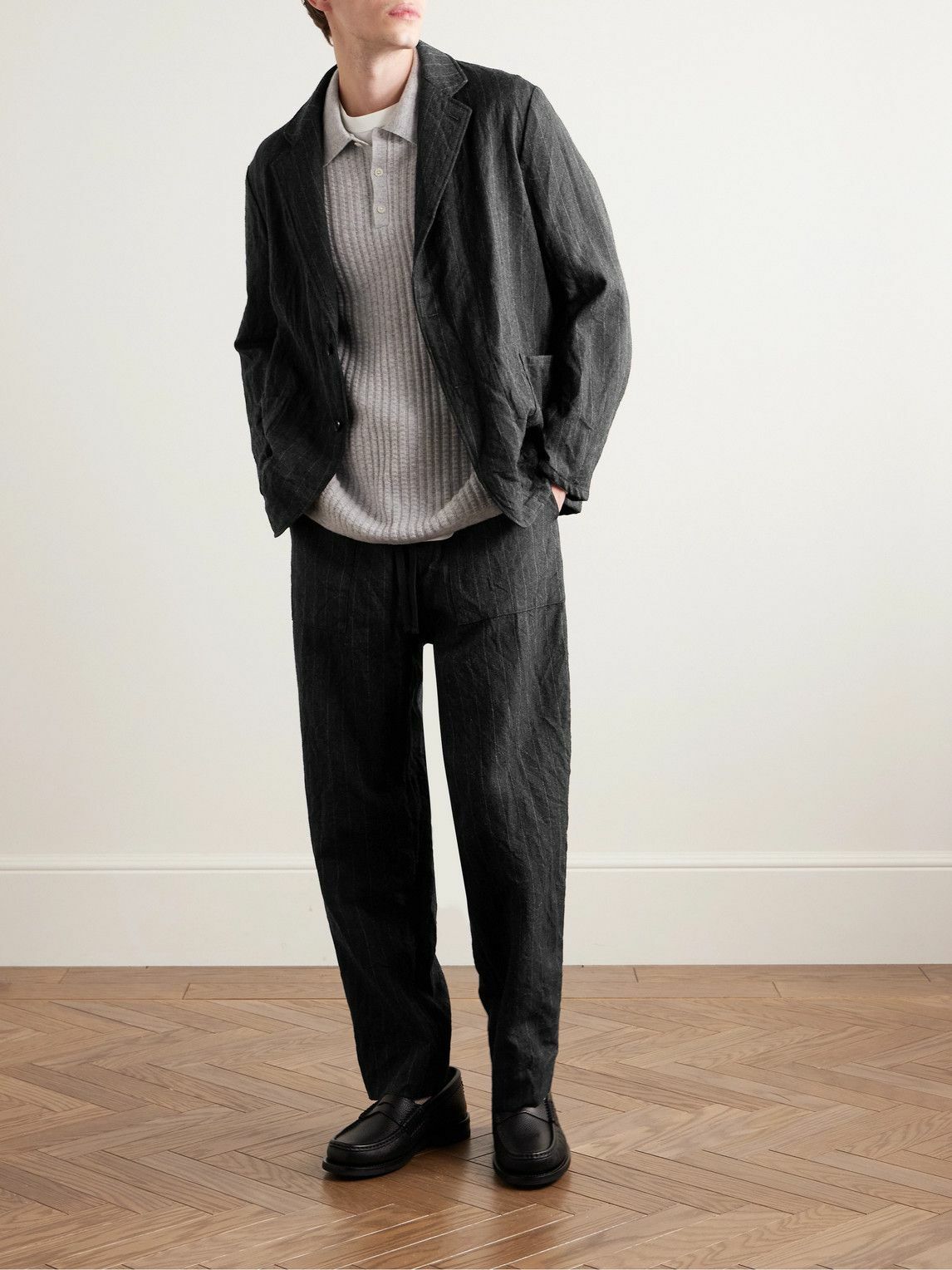 Kaptain Sunshine 『Take Easy Jacket』 Kaptain Sunshine - Take Easy Pinstriped Wool-Twill Suit