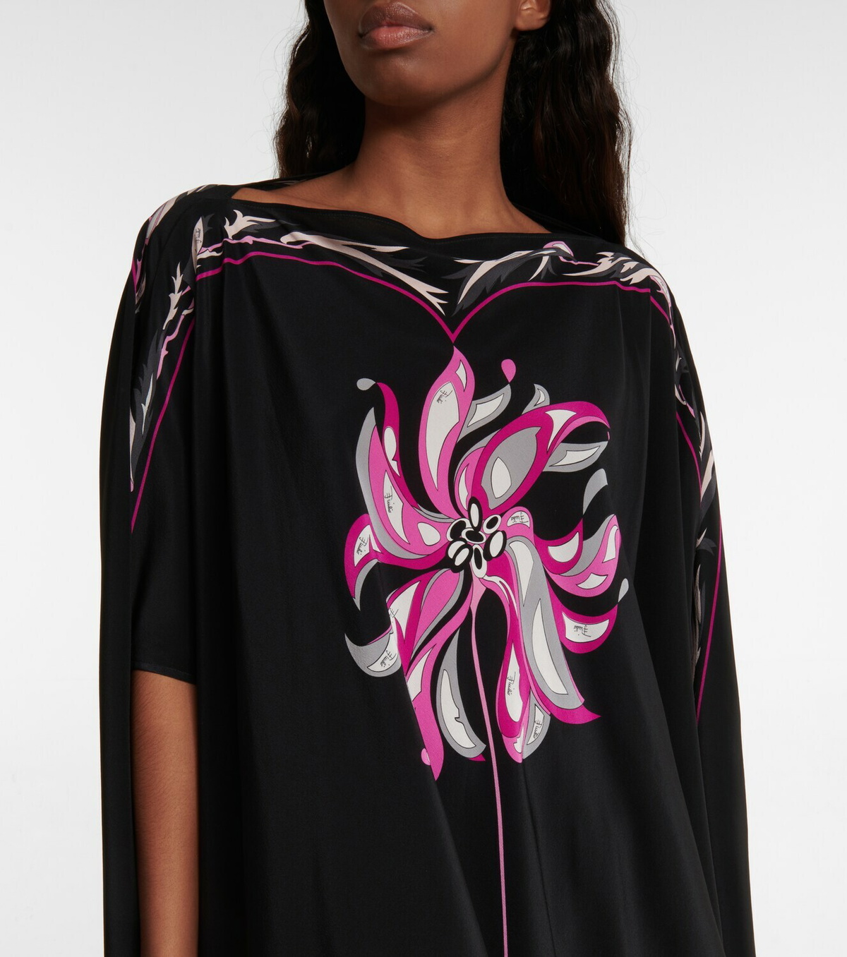 Chemisier Tunique Emilio Pucci Occasion - Imprimé Intégral Rayonne - Taille 38