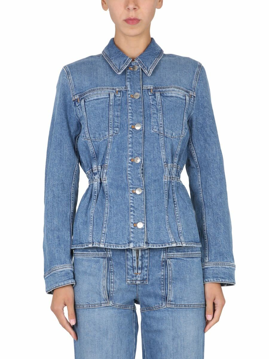 アウターその他 STELLA MCCARTNEY Layered denim jacket Light Blue Stella McCartney Mixed Denim Jacket | Neiman Marcus