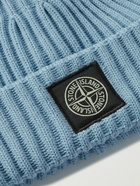 Stone Island - Logo-Appliquéd Ribbed Wool Beanie