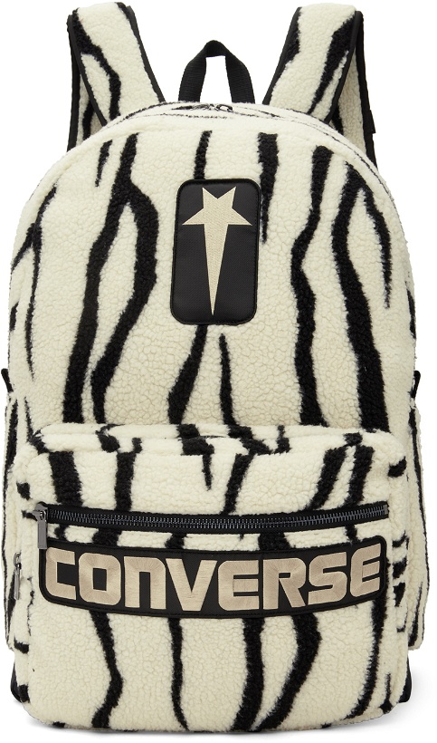Photo: Rick Owens Drkshdw Black & White Converse Edition Zebra Oversized Backpack