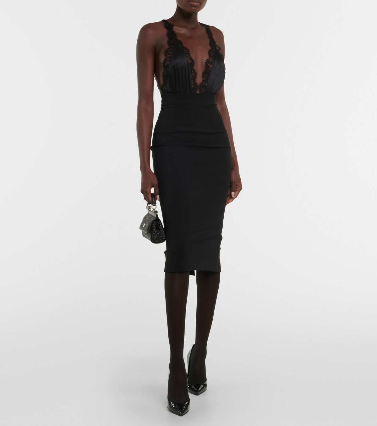 Dolce&Gabbana Lace-trimmed bodysuit