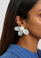 Eliou Fada Shell and Pearl Clip-on Earrings - One Size