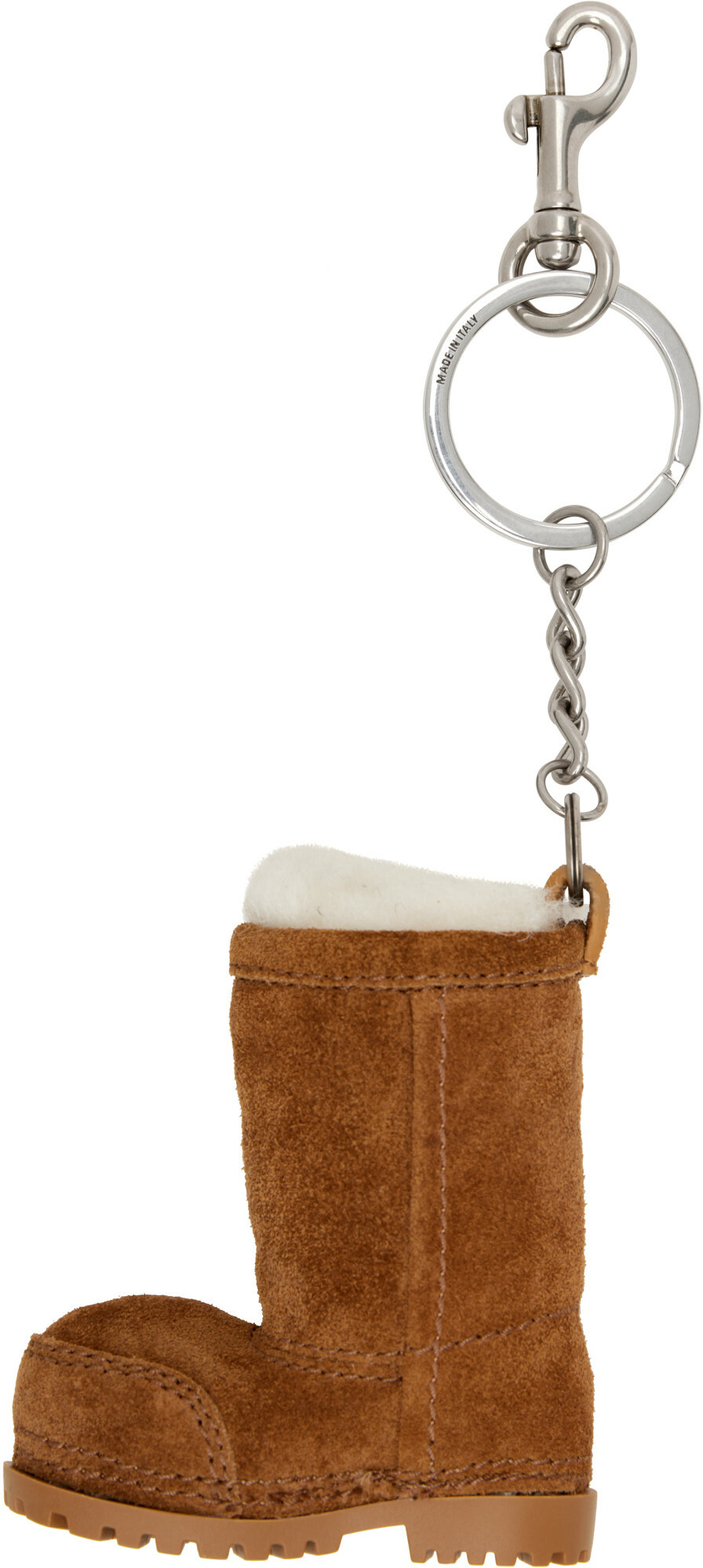 Balenciaga Brown Mini Alaska Boot Keychain