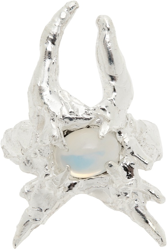 Photo: Harlot Hands SSENSE Exclusive Silver Ghost Ring