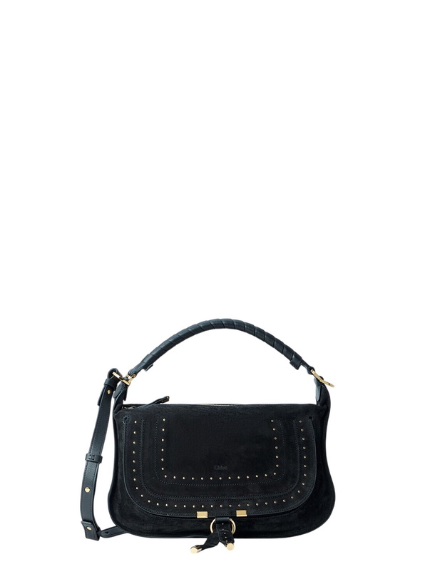 Photo: Chloé Marcie Medium Studded Suede Shoulder Bag