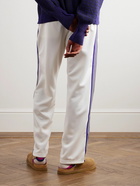 Needles - Straight-Leg Webbing-Trimmed Tech-Jersey Track Pants - White