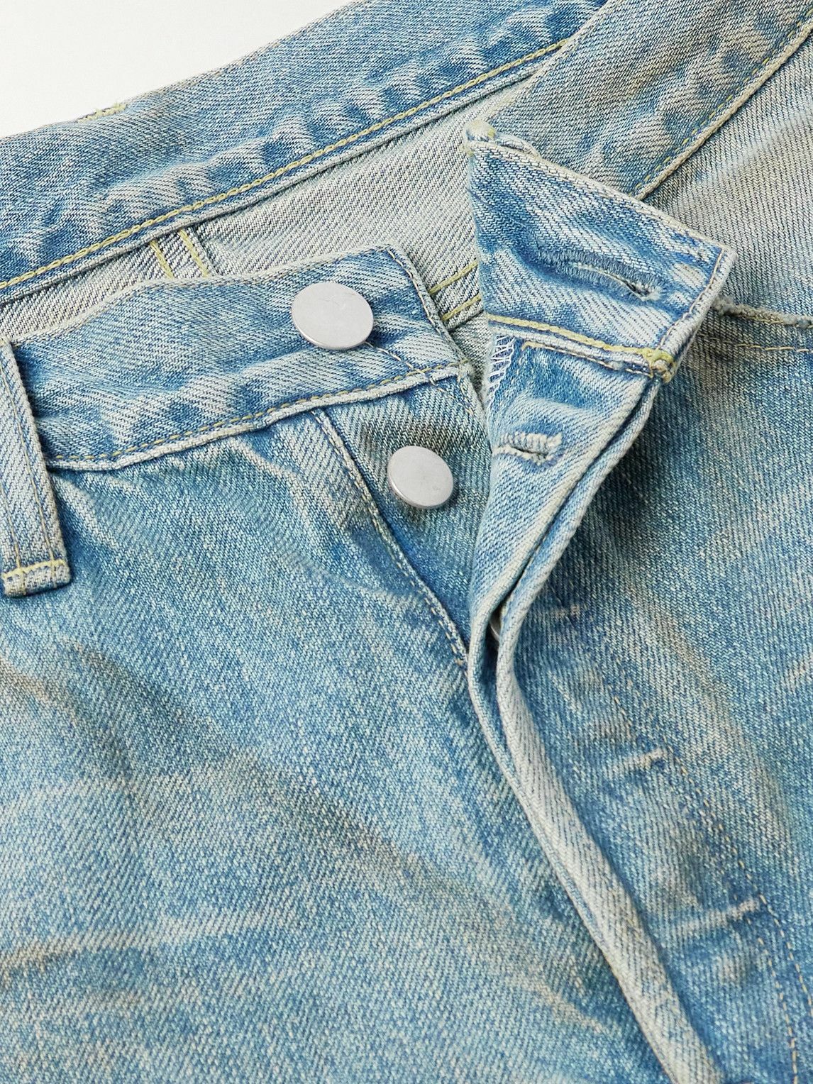 ssstein - Wide-Leg Distressed Jeans - Blue