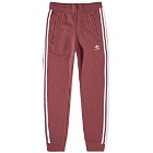 Adidas Men's 3 Stripe Pant in Quiet Crimson