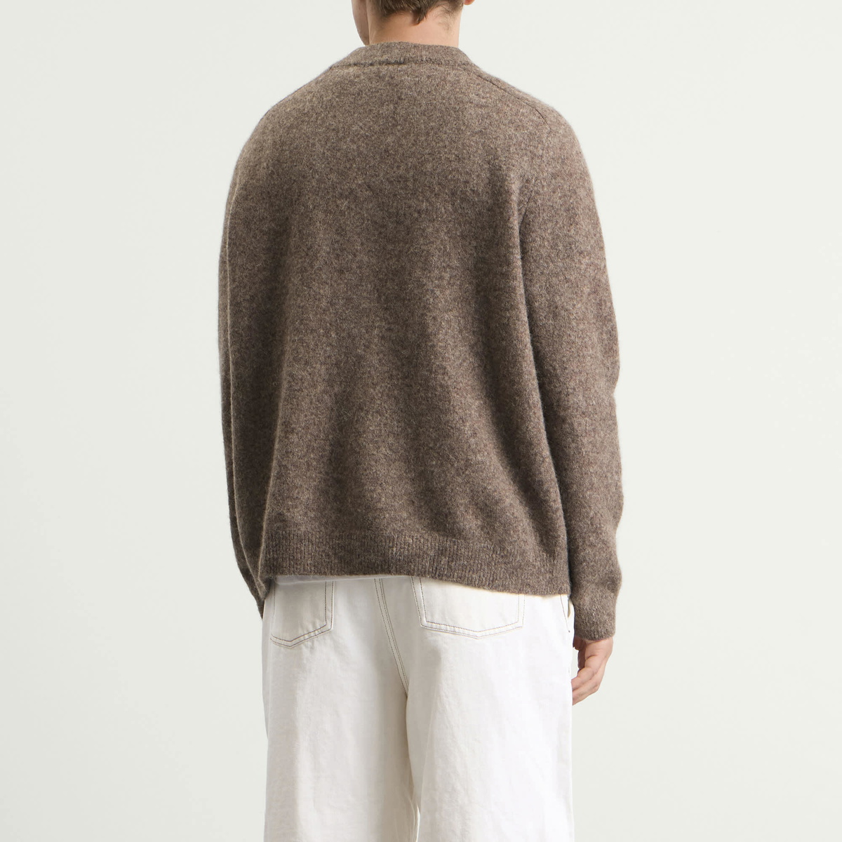 A.P.C. Men's Dylan Alpaca Blend Jumper in Taupe